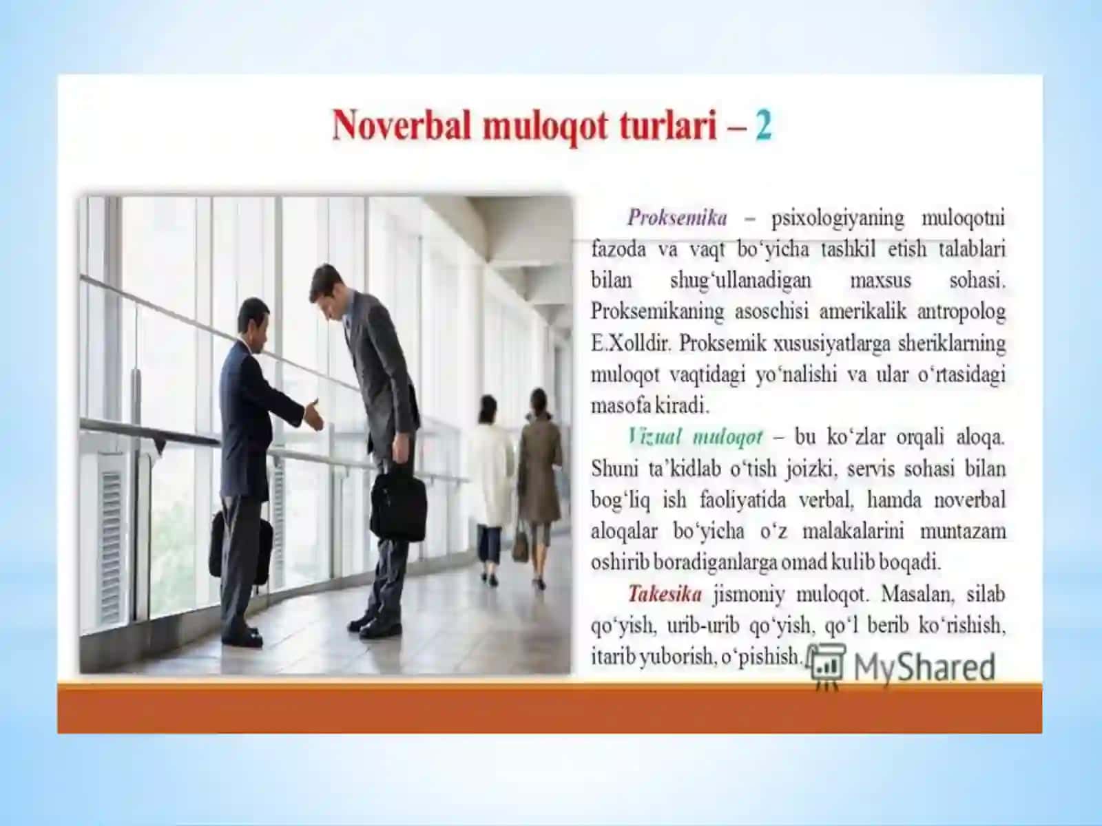 Muloqotning verbal noverbal paralingvistik vositalari 4