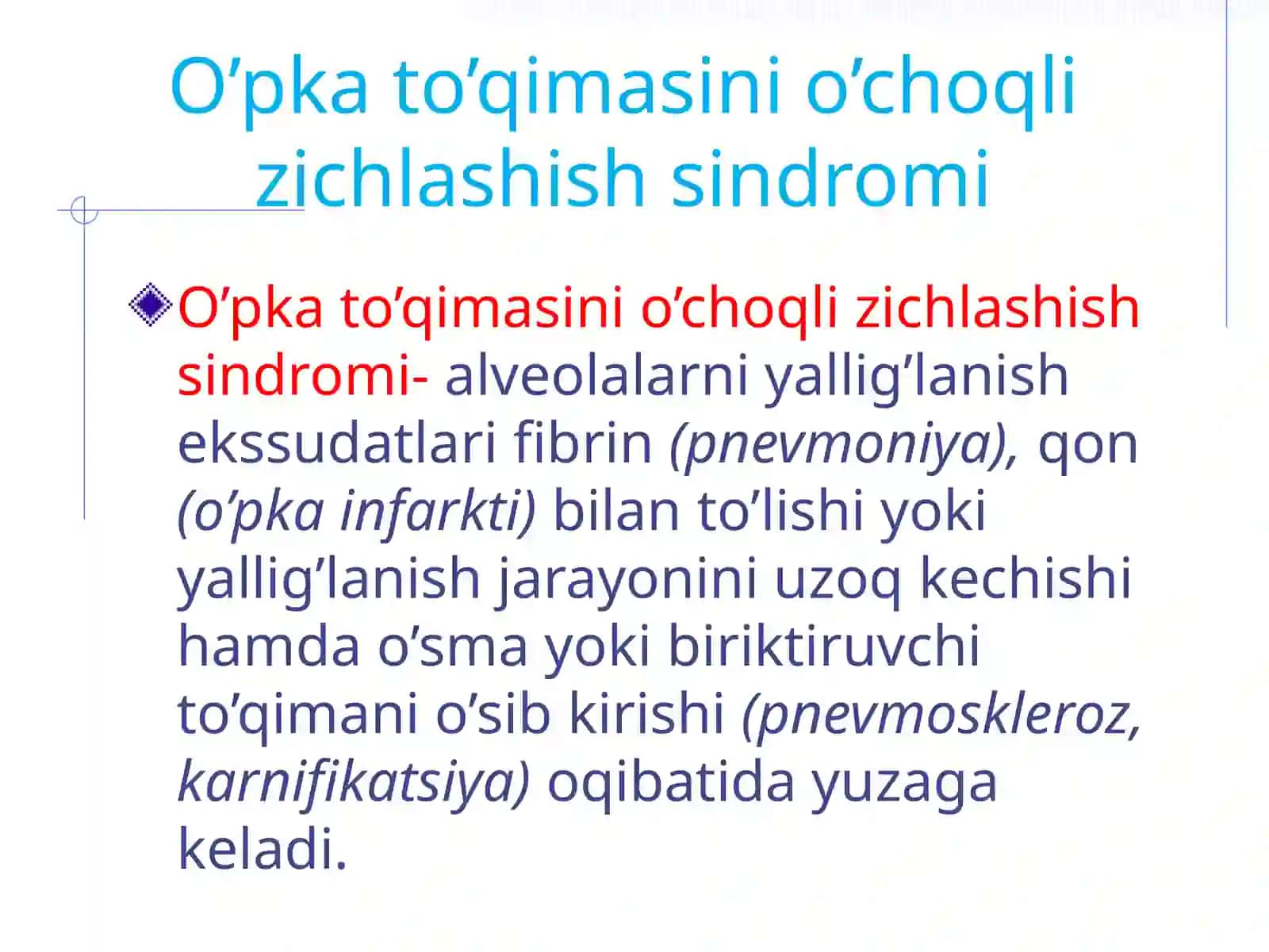 Nafas tizimi sindromlari 4