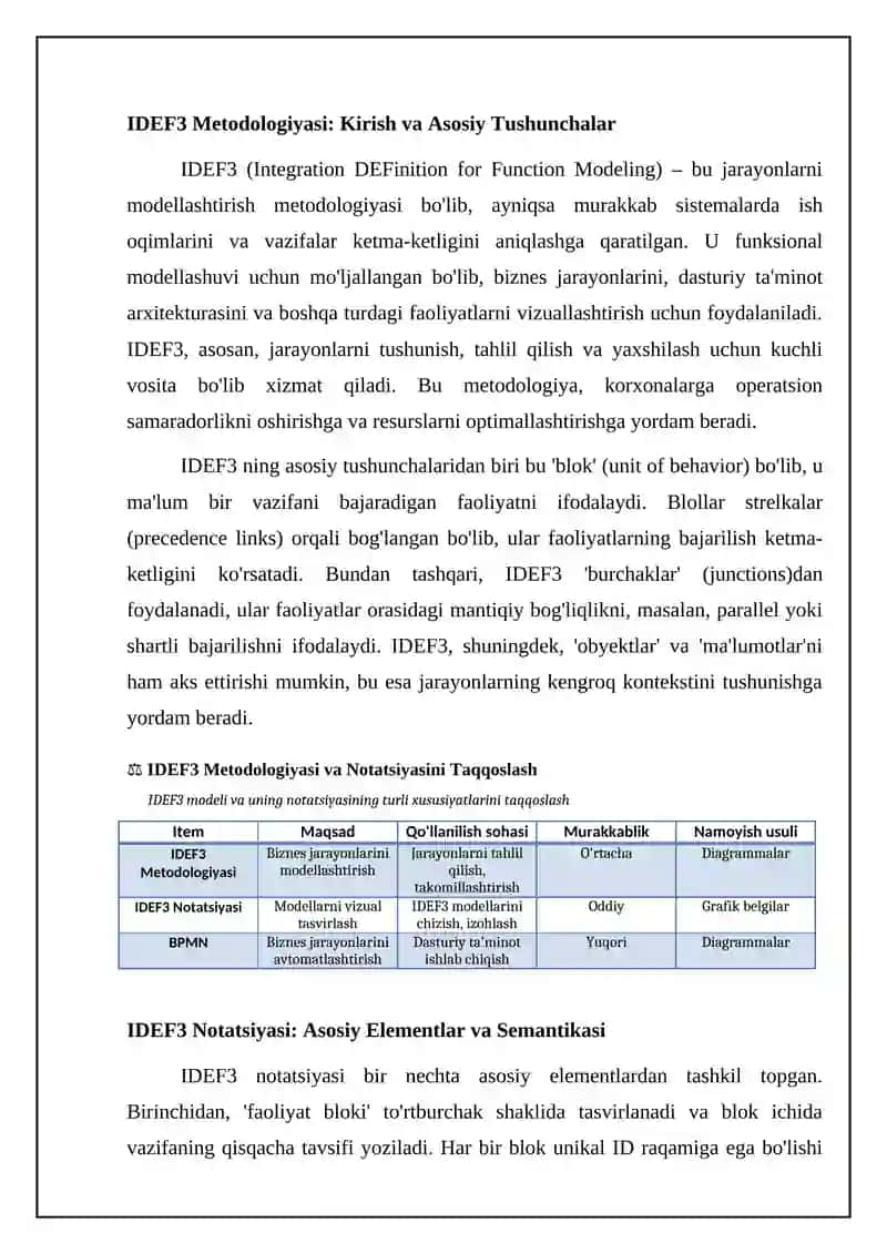 IDEF3 metodologiyasi 4