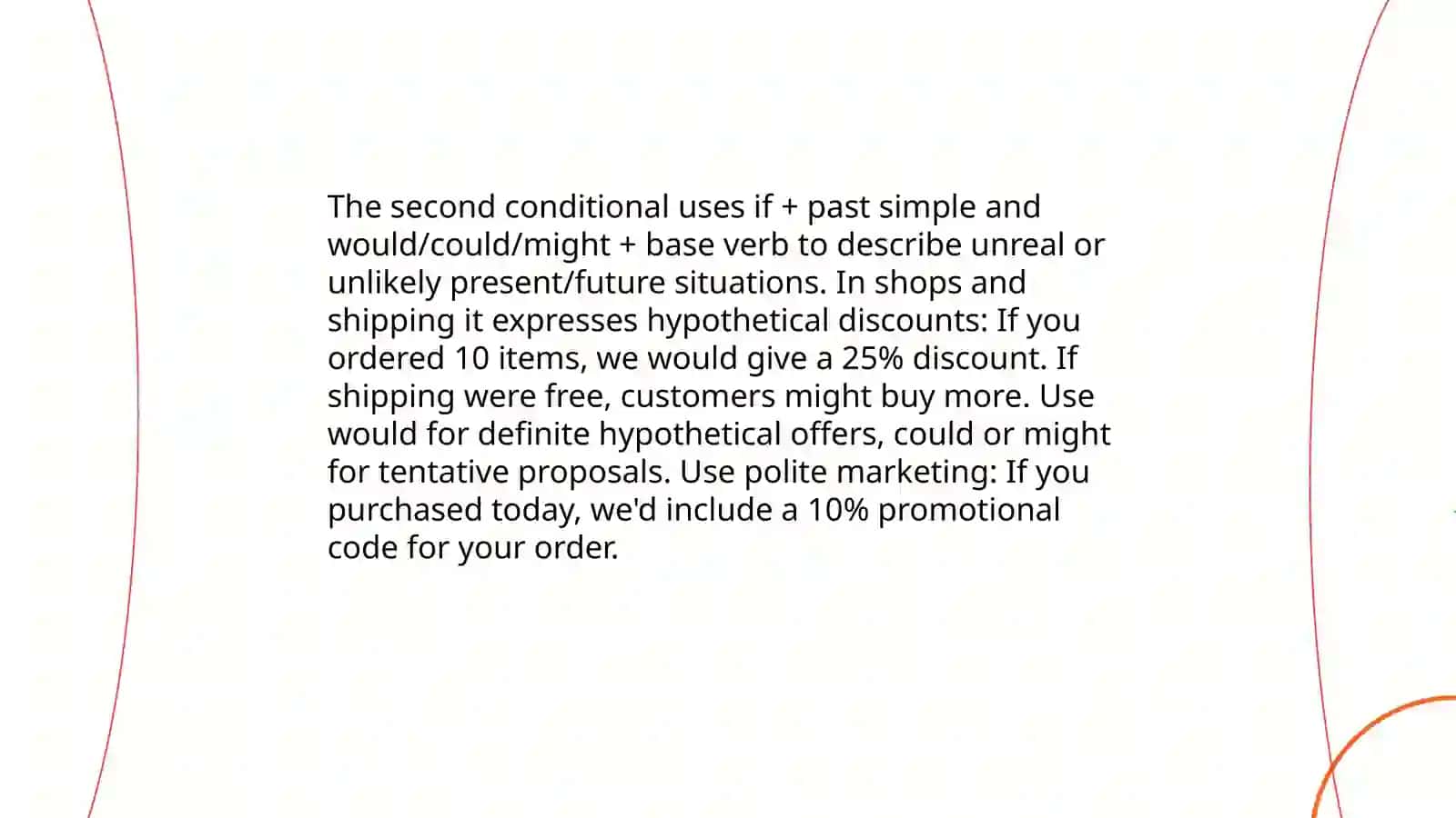 Second Condational in shops and shipping 4