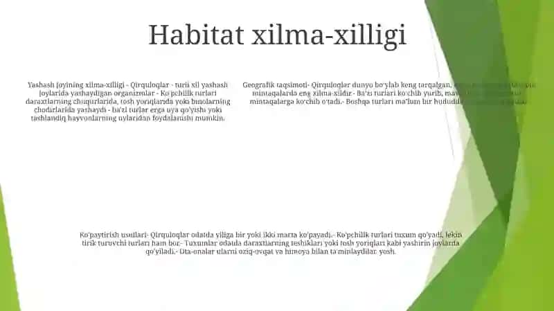 Qirquloqlarning Tabiatda Tarqalishi Kòpayish Usularai 4