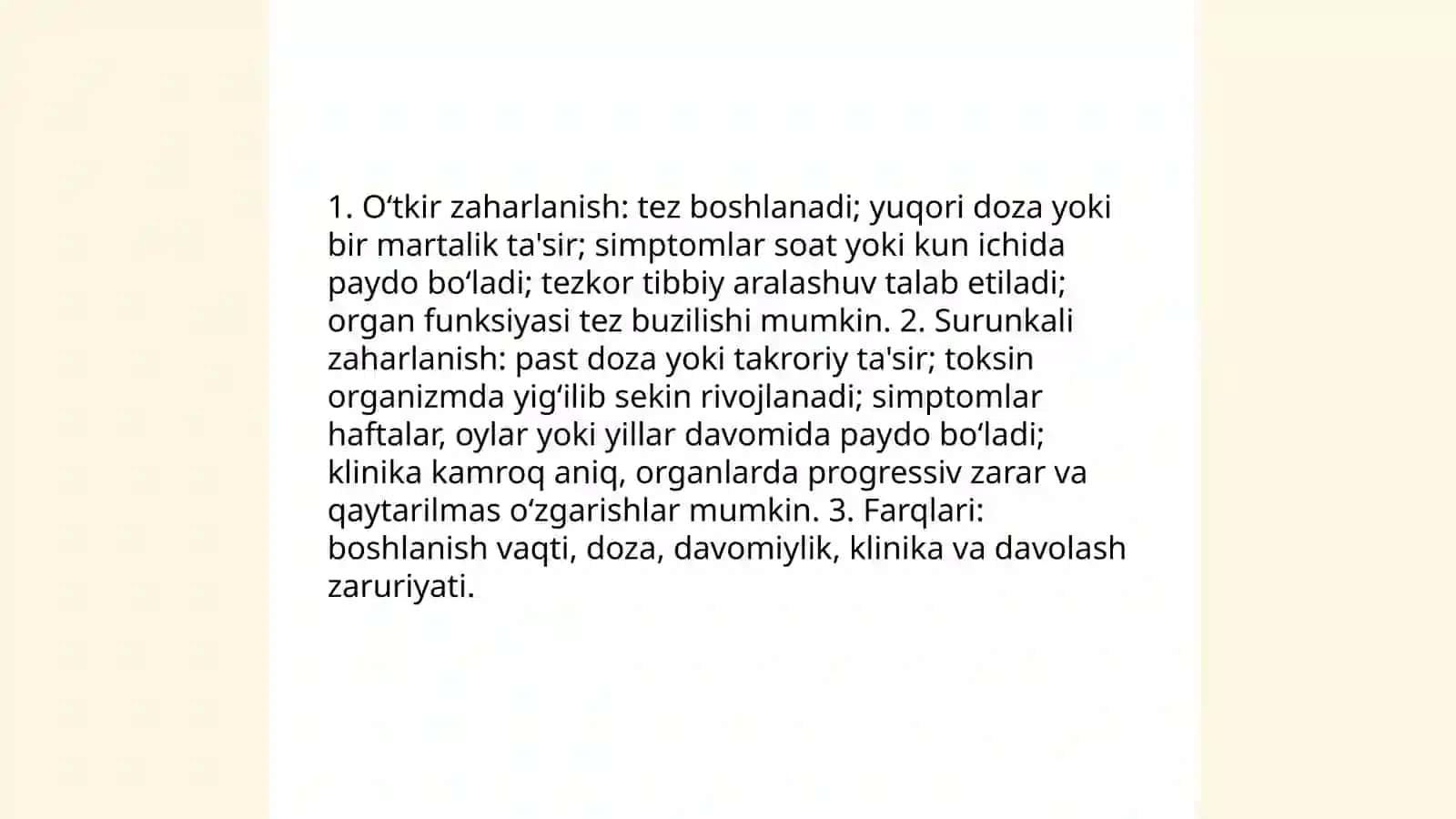 Dori vositalaridan o‘tkir va surunkali zaharlanishlar 4