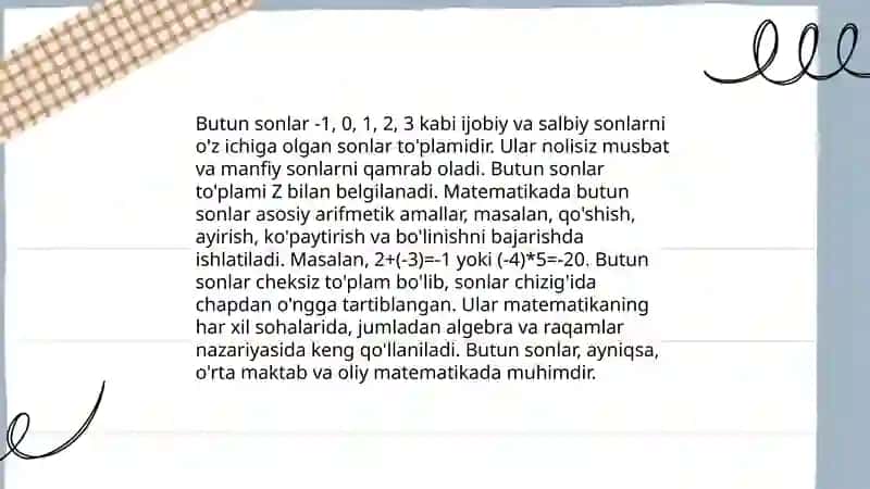 Natural sonlar 4