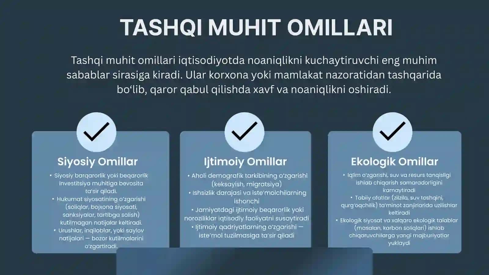 Tavakkalchilik va Noaniqlik Nazariyasi 4