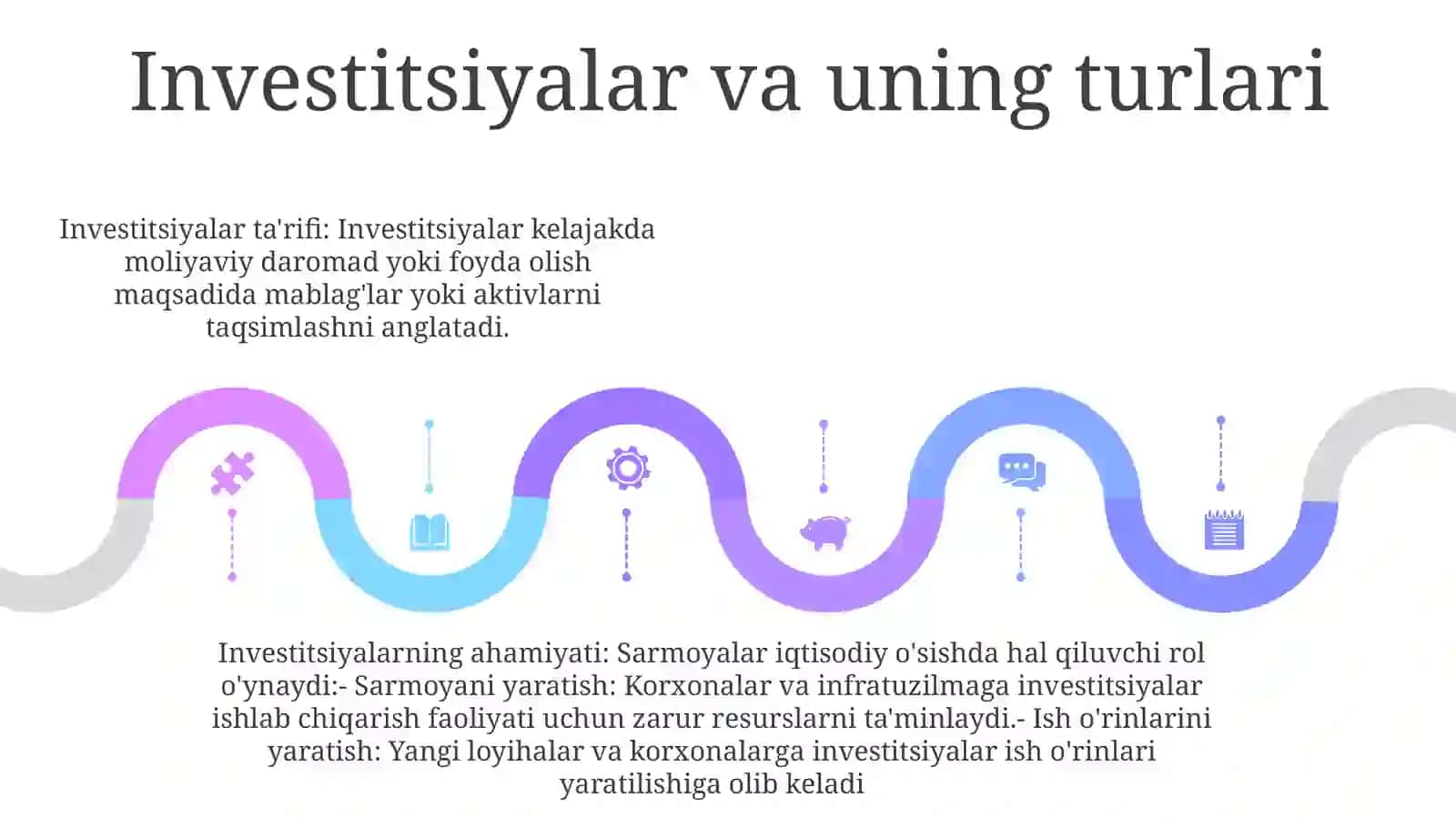 Istemol, Jamģarma Va Investitsiyalar. Iqtisodiy O'Sish 4