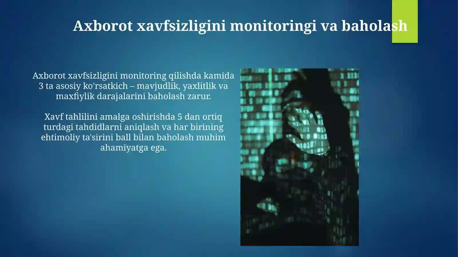 Axborot xavfsizligini ta'minlashning nazariy asoslari 4