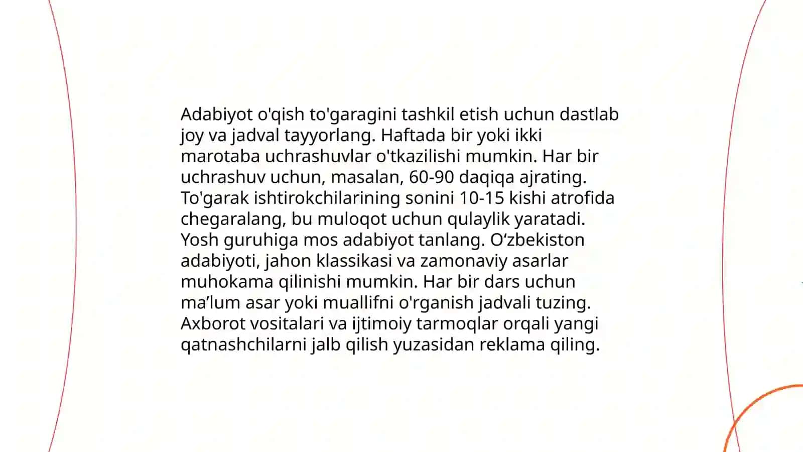 Adabiyot darslarida sinfdan tashqari mashgʻulotlar va ularni tashkil etish usullari 4
