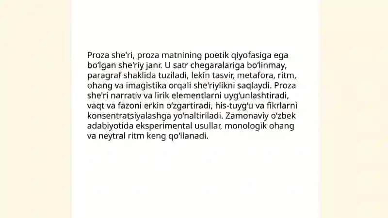 Zamonaviy she'r janrlari 4