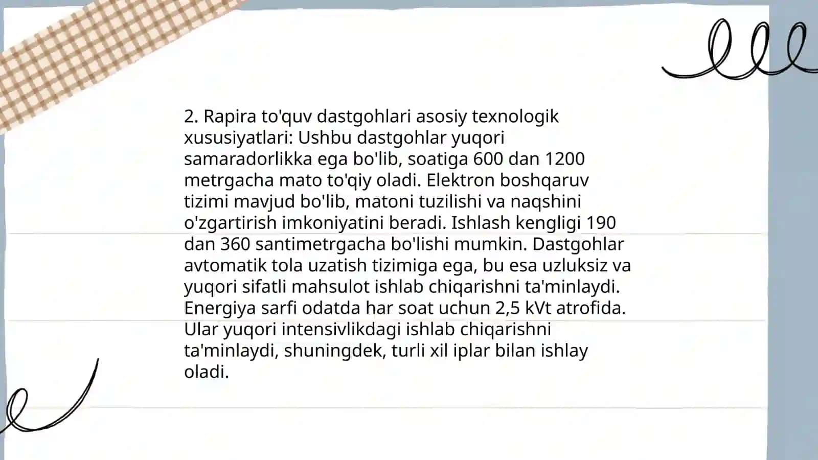Zamonaviy rapirali tòquv dastgohi 4