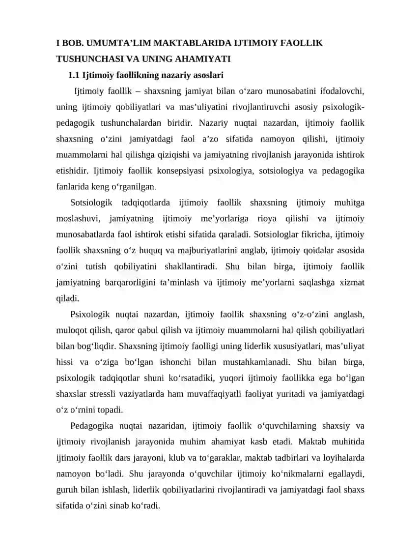 Umumta'lim maktablari o'quvchi qizlarining ijtimoiy faolligini oshirish usullari va metodlari 4