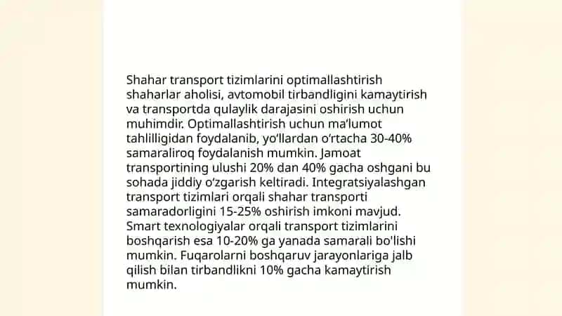 Transport va transportga bog'liq bo'lmagan loyihalarni muvofiqlashtirish 4