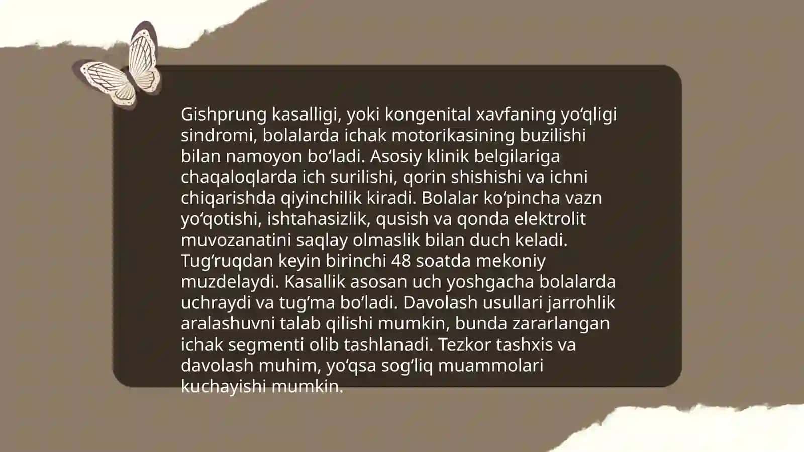 Bolalarda Gishprung kasalligi va megakolonda bajariladigan operatsiyalar 4