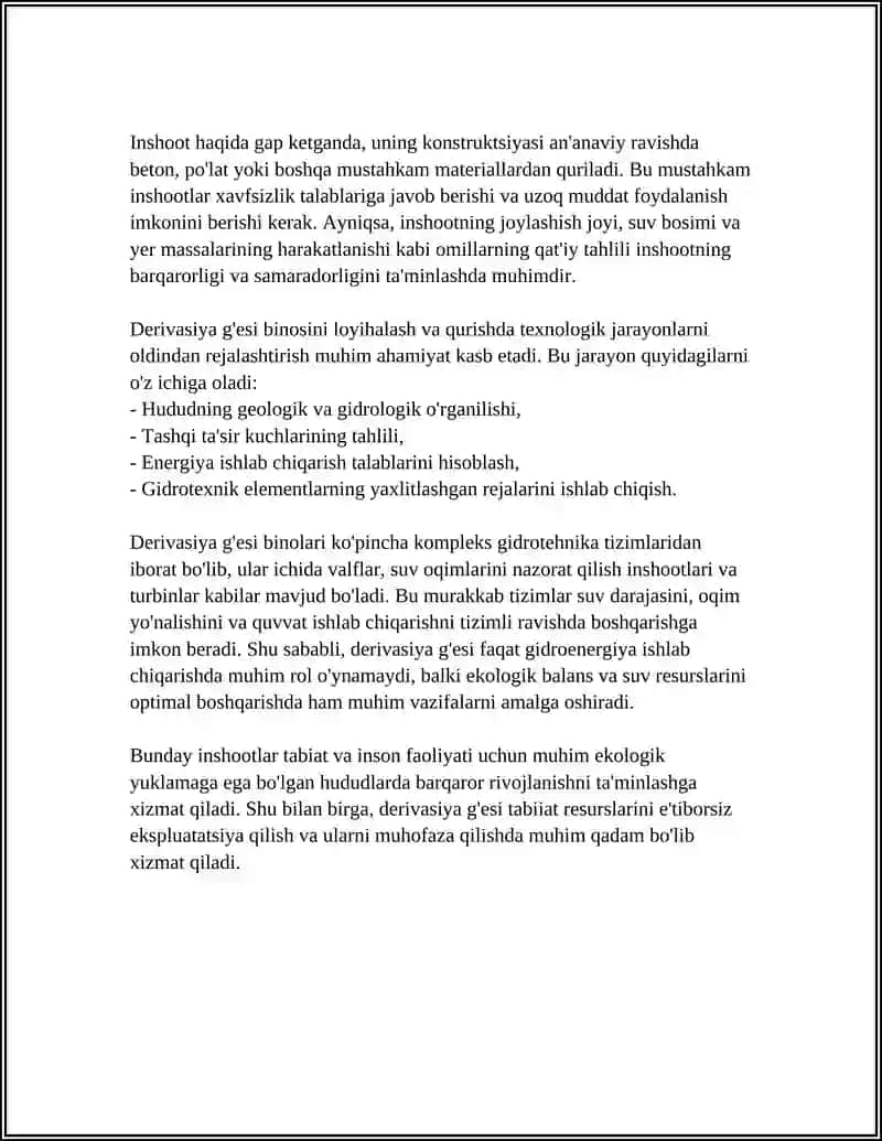 DERIVASIYA GESI BINOSI 4