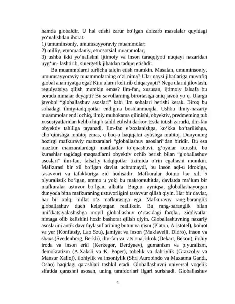 Globallashuv borasidagi ilmiy qarashlarning vujudga kelishi va rivojlanishi 4