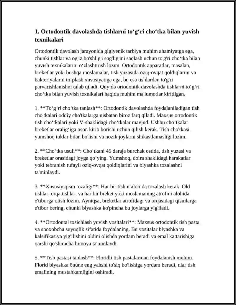 ORTODONTIK DAVOLASH JARAYONIDA GIGIYENIK TARBIYA 4