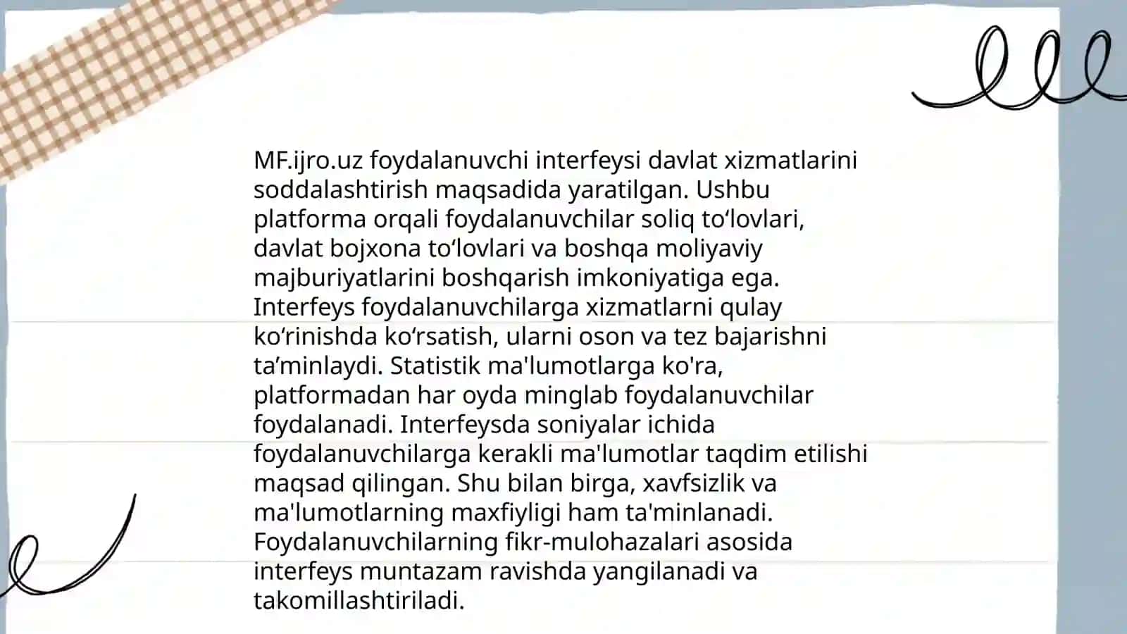 MF.ijro.uz dasturiy kompleksi, va uning ishlash tartibi 4
