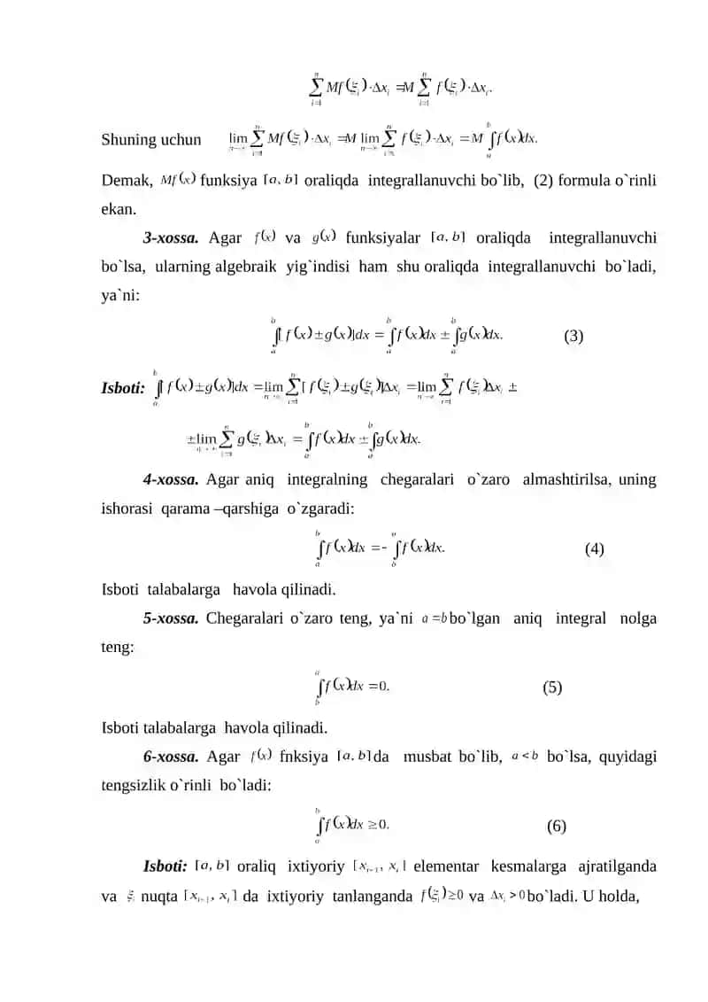 Aniq integral 4