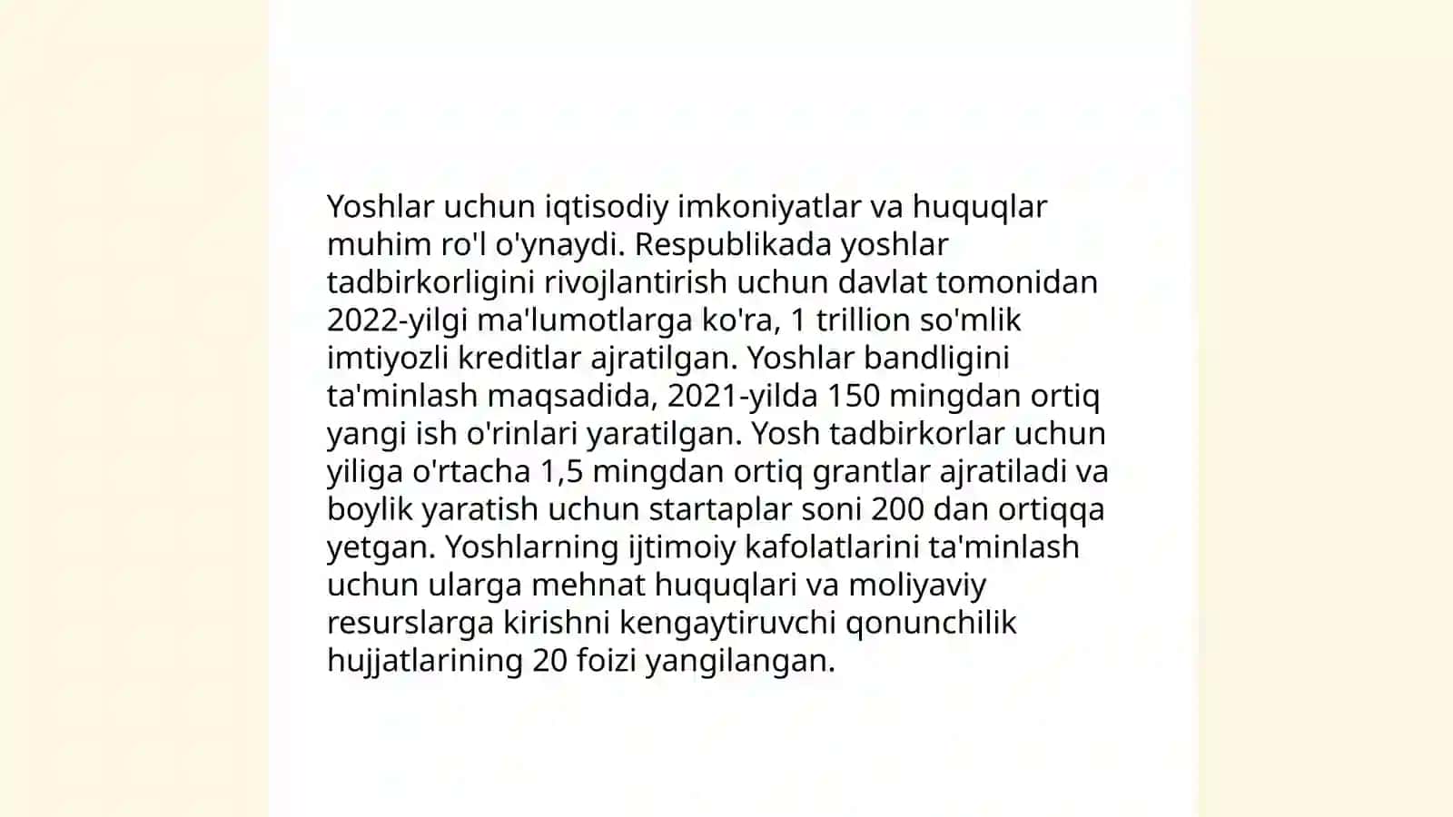 Davlat yoshlarning shaxsiy siyosiy,iqtisodiy,ijtimoiy,madaniy,ekologik huquqlari himoya qilinishi 4