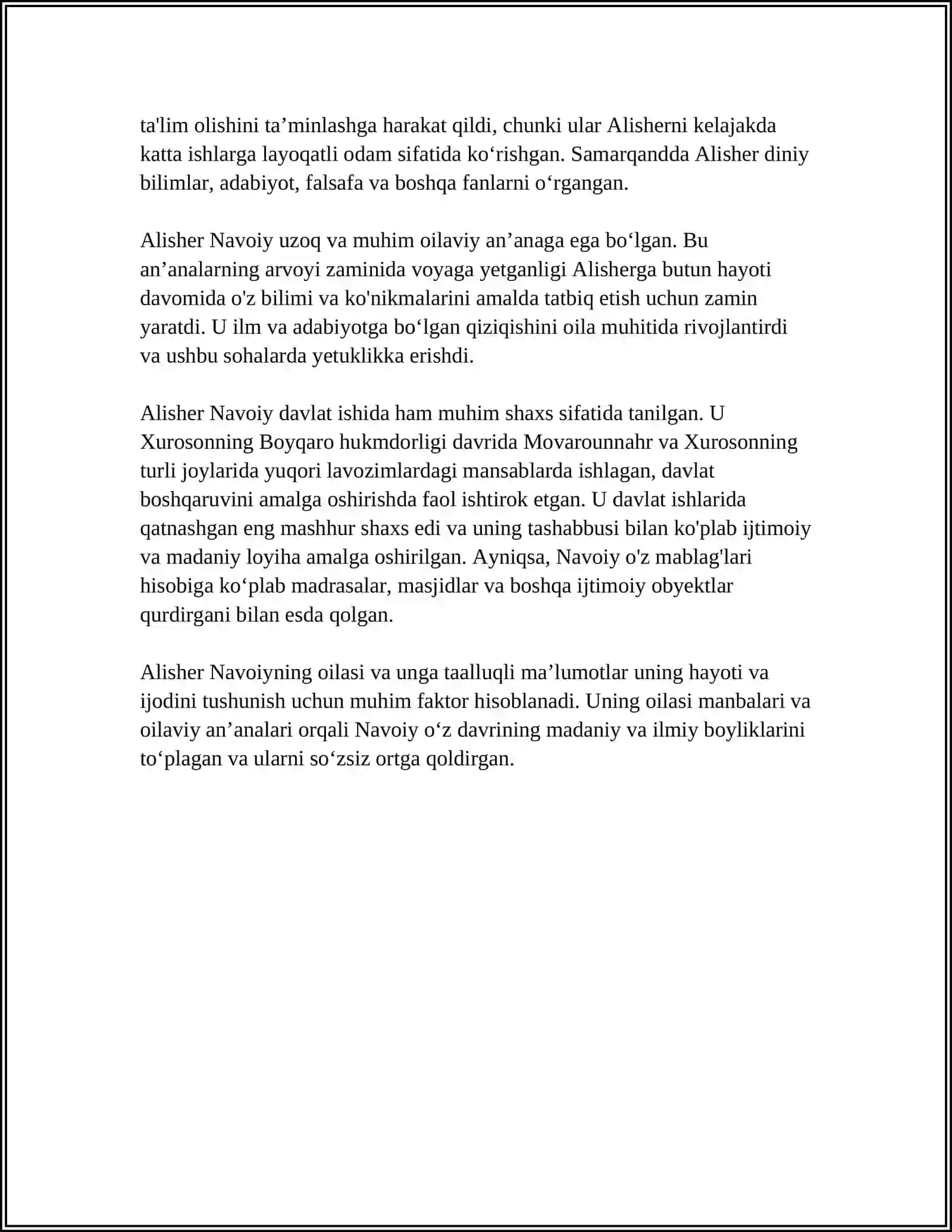 ZAHIRIDDIN MUHAMMAD BOBURNING HAYOT VA IJOD YOʻLI 4