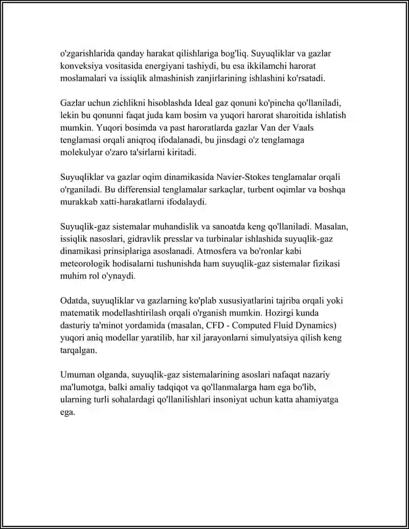 SUYUQLIK - GAZ SISTEMALARI 4