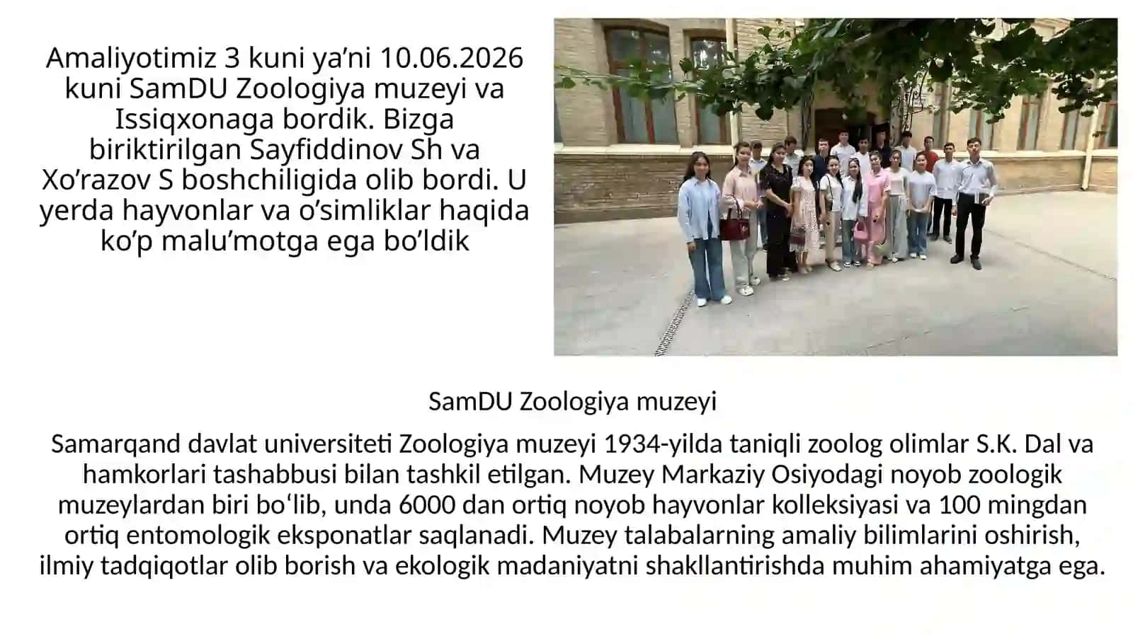 SAMARQAND DAVLAT VETERINARIYA MEDITSINASI CHORVACHILIK VA BIOTEXNOLOGIYALAR BAJARDI: Abdujalilov Shoxruh 4