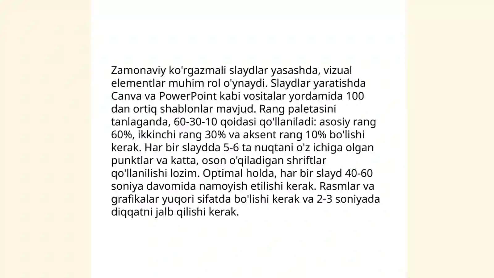 Kimyodan axborot texnologiyalari va zamonaviy ko'rgazmali slyadlardan foydalanish 4