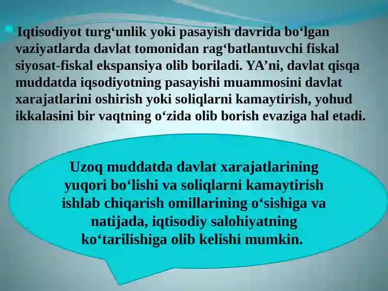 BYUDJET-SOLIQ SEKTORINING MAKROIQTISODIY TAHLILI 4