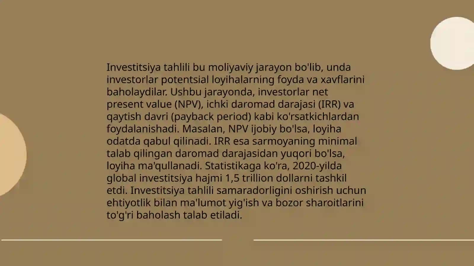 Kapital byudjetlashtirish asoslari 4