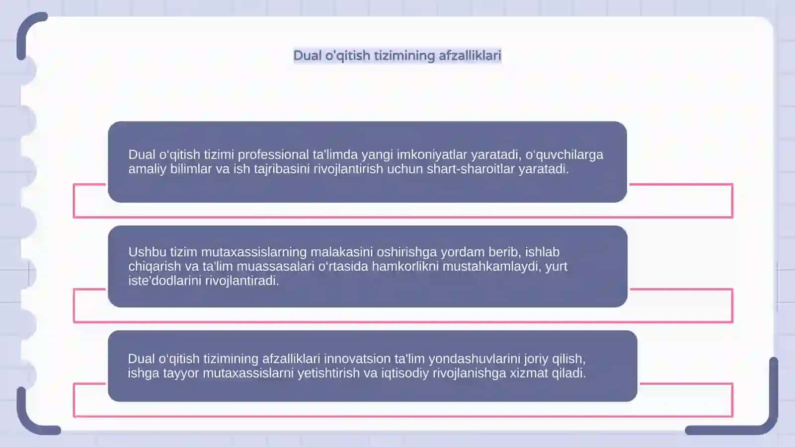 Professional ta'limga dual o'qitish tizimini tatbiq etish istiqbollari 4