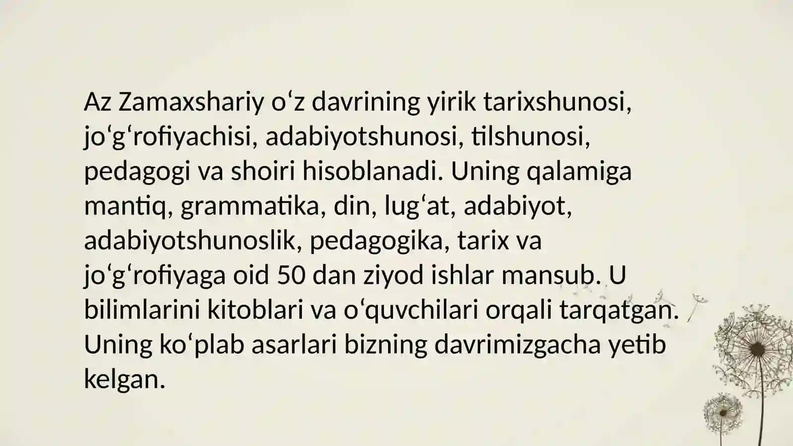 Abu-l-Qosim Mahmud ibn Umar az-Zamakhshariy 4