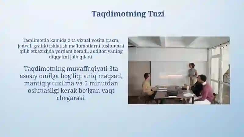 Oʻz mediyaloyhasini ishlab chiqish va taqdim etish 4