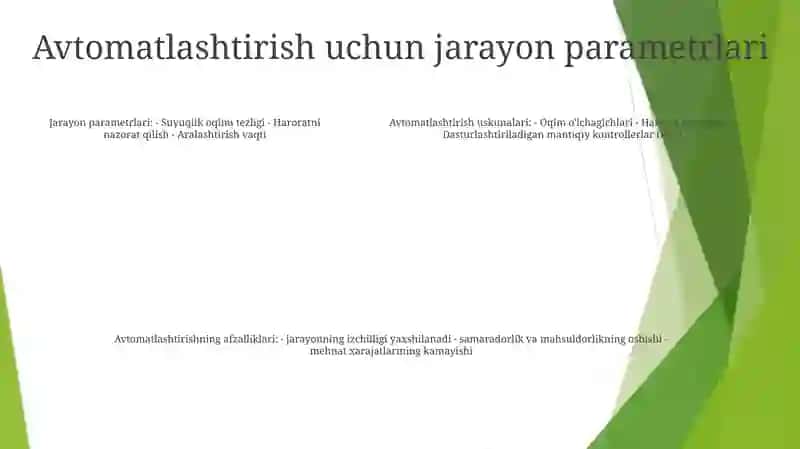 Suyuqliklarni Aralashtirish Jarayonini Avtomatlashtirish 4