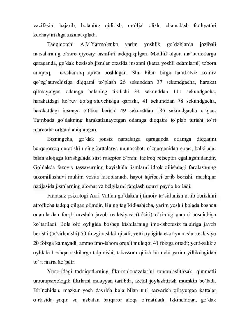 Go'daklik davri psixologiyasi 4