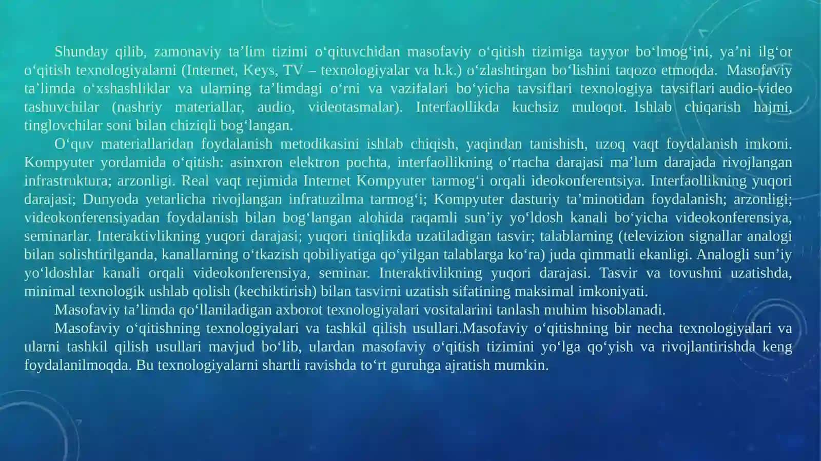 BOSHLANG‘ICH SINFLARDA AXBOROTTEXNOLOGIYASI fanidanma‘ruzamashg’ulotlari 4