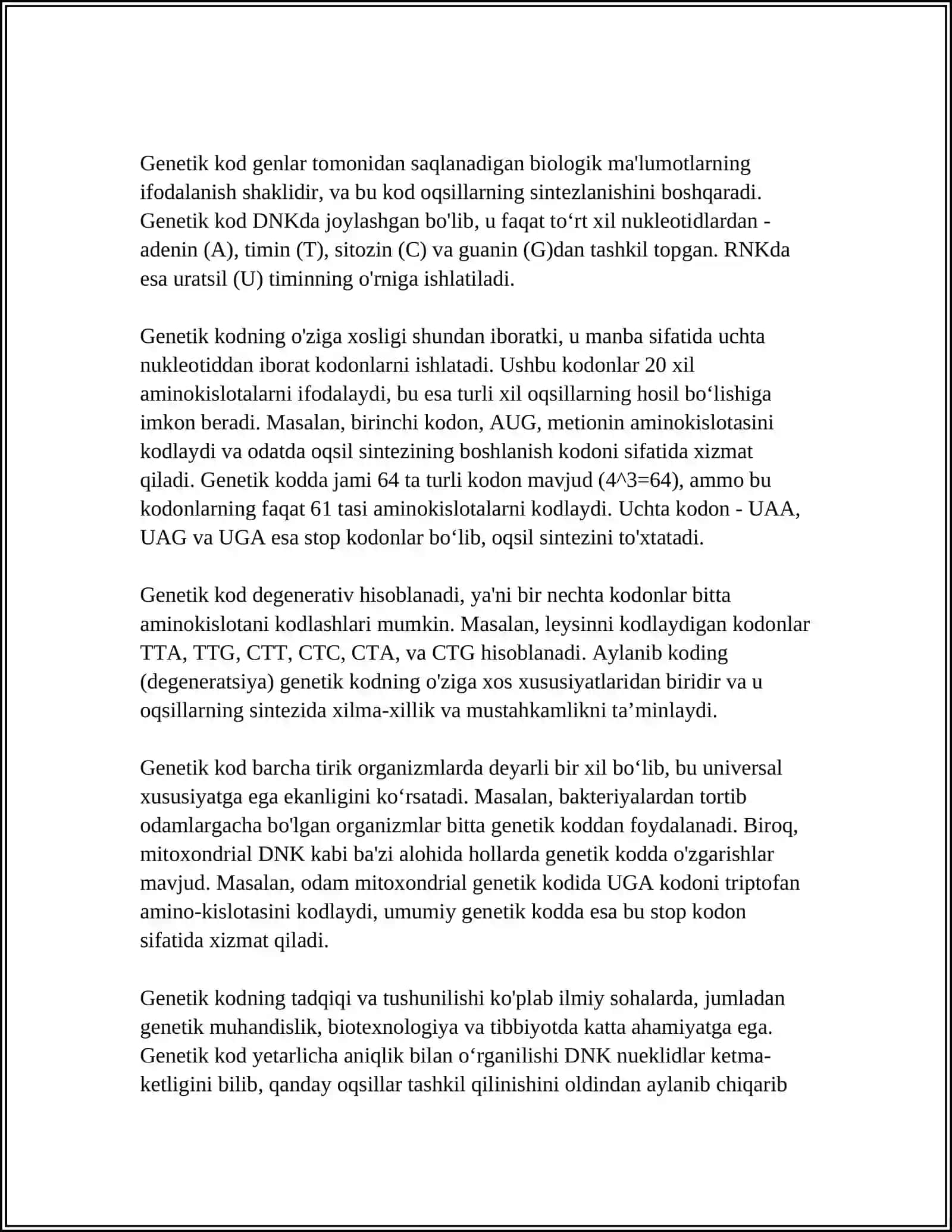 IRSIYATNING MOLEKULAR ASOSLARI 4