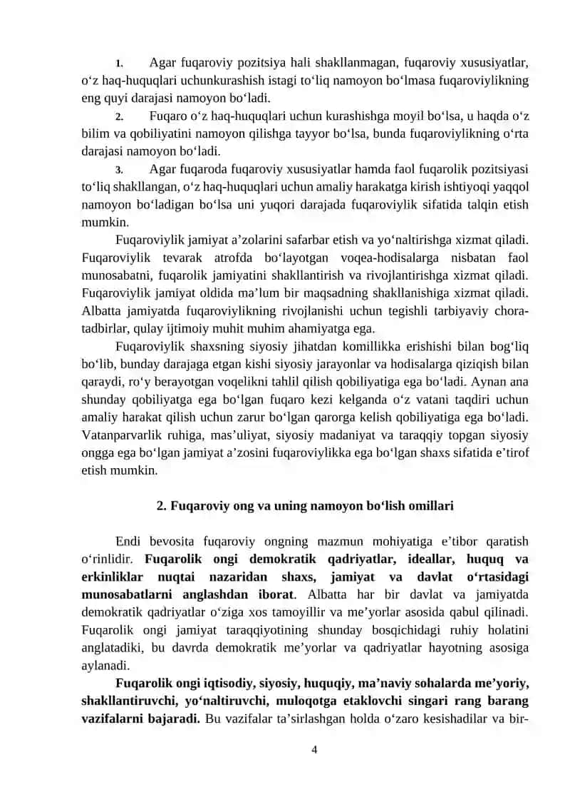 Fuqaroviylik va faol fuqarolik pozitsiyasini shakllantirish 4