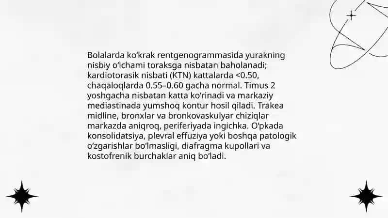 Nafas olish rentgenanatomiyasi va rivojlanish nuqsonlari 4