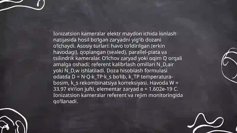 Dozimetriya metodlari 4