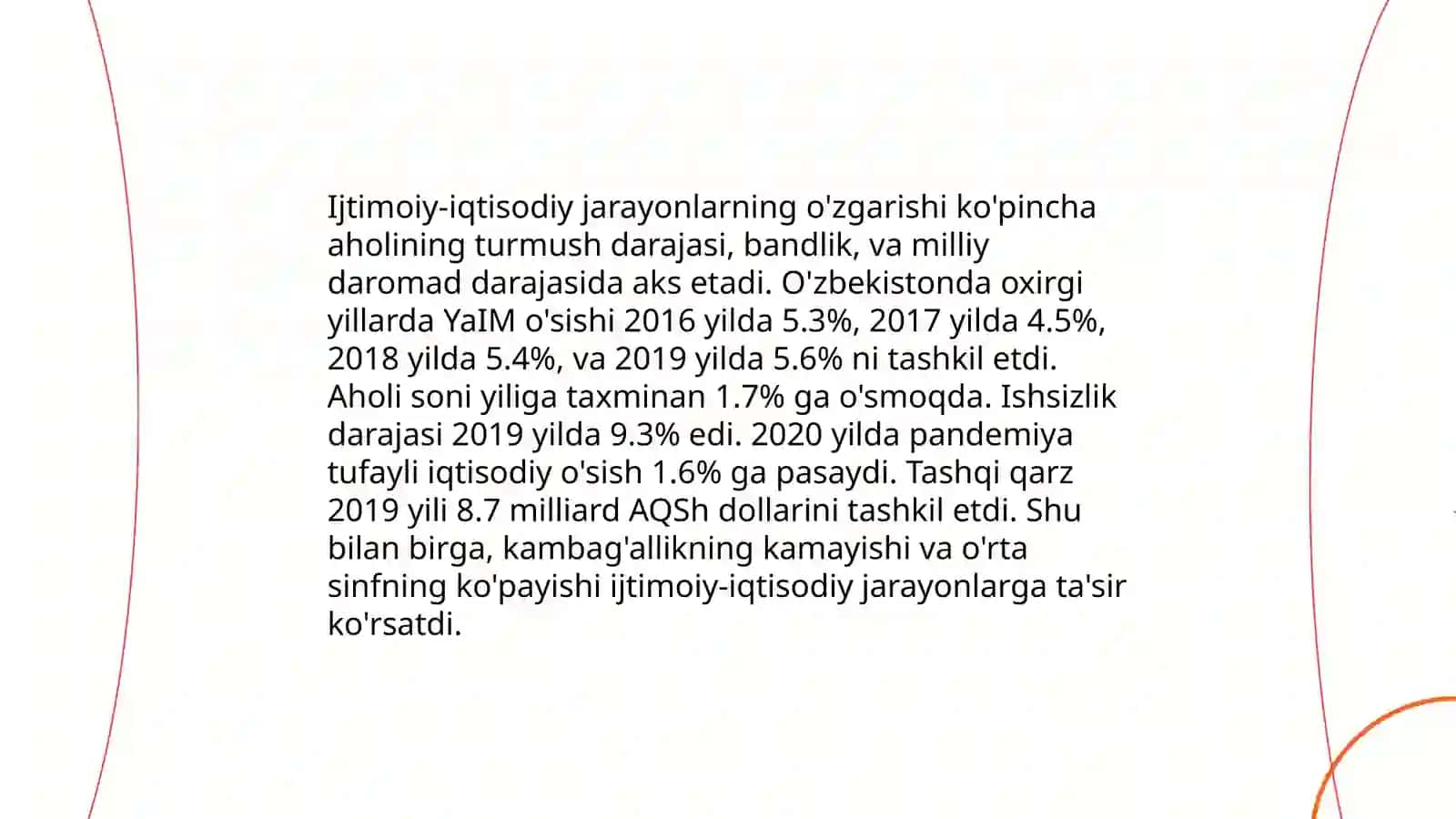 Iqtisodiyotni modernizatsiyalash sharoitida ijtimoiy-iqtisodiy xodisa va jarayonlarni oʻrganishda statistik tadqiqotlarni tashkil etish zaruriyati 4