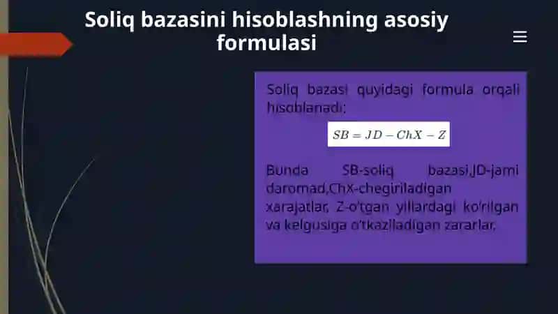 Foyda solig'i bazasini aniqlash tartibi 4