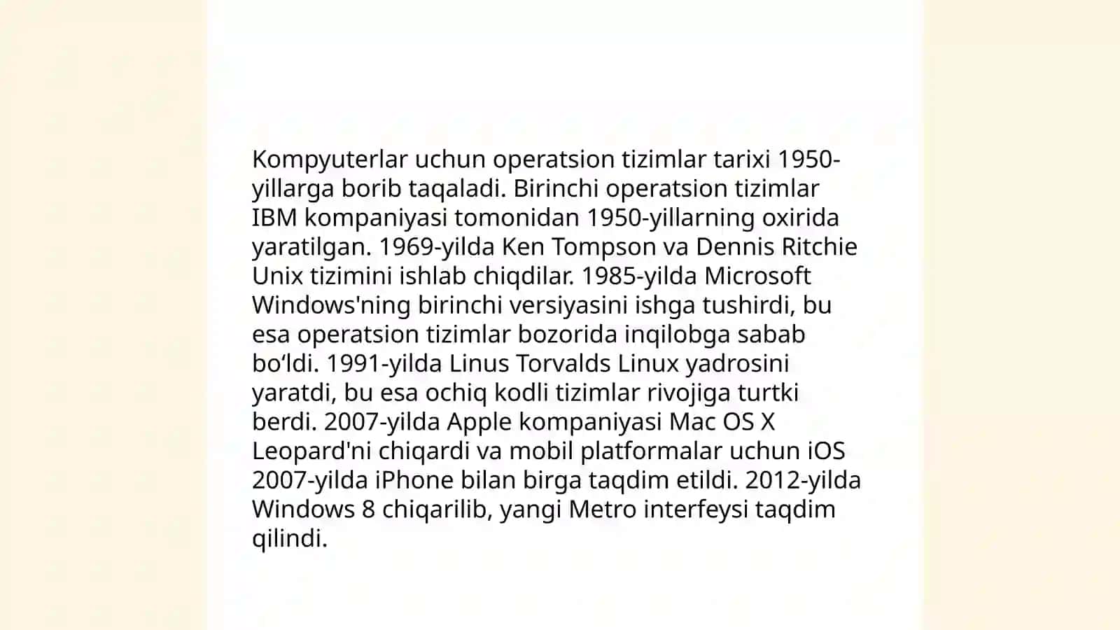 Operatsion tizimlar tarixi 4