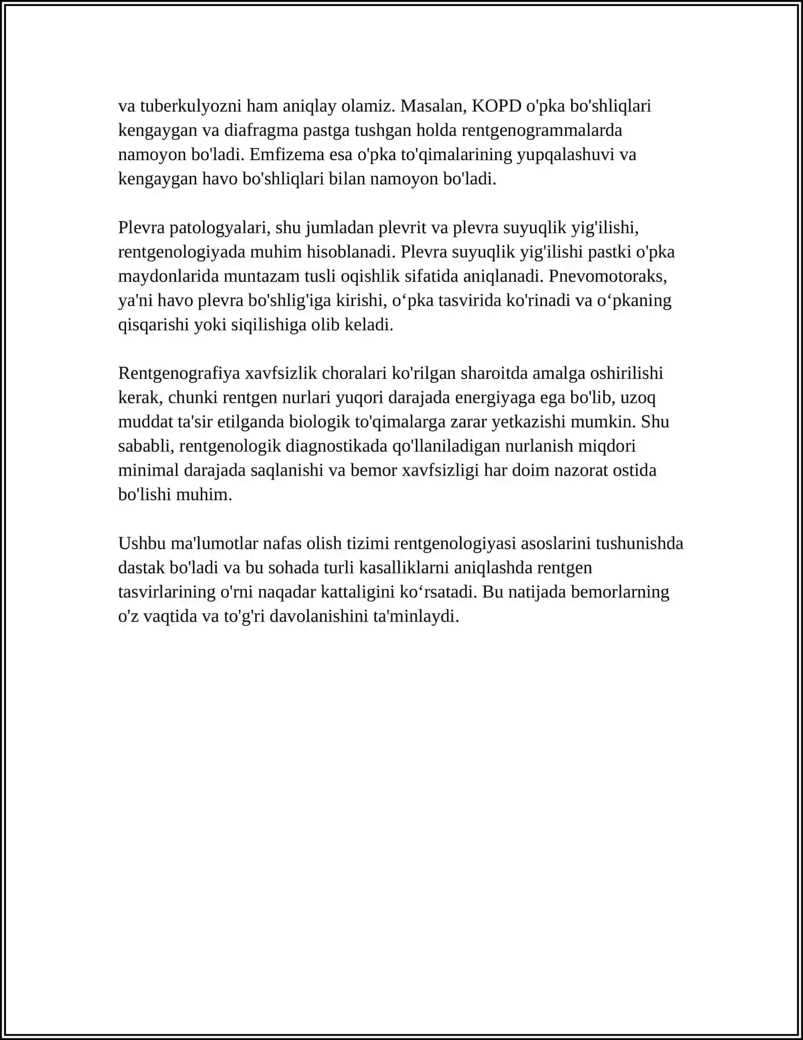 PEDIATRIYA AMALIYOTIDA NAFAS OLISH TIZIMI AʼZOLARI NORMAL RENTGEN ANATOMIYASI 4