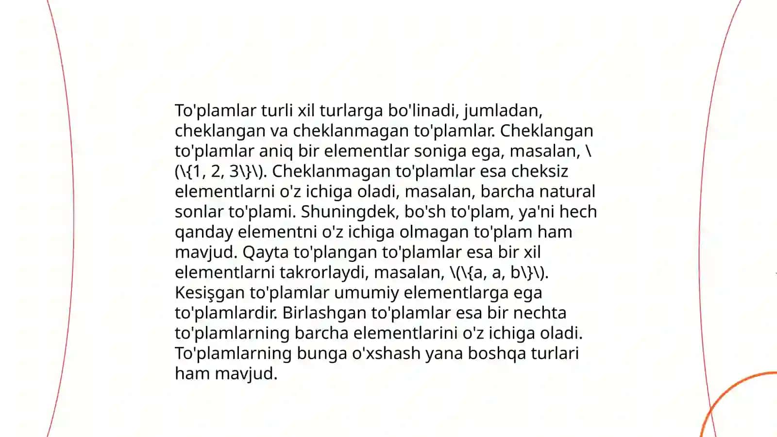 To'plam va uning elementlari 4