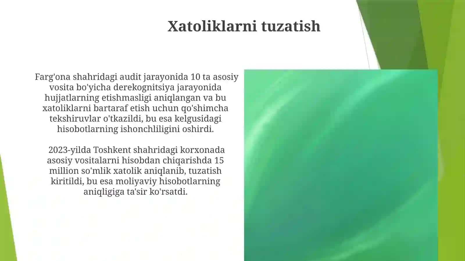 Asosiy vositalarni balansdan chiqarish hisobi 4