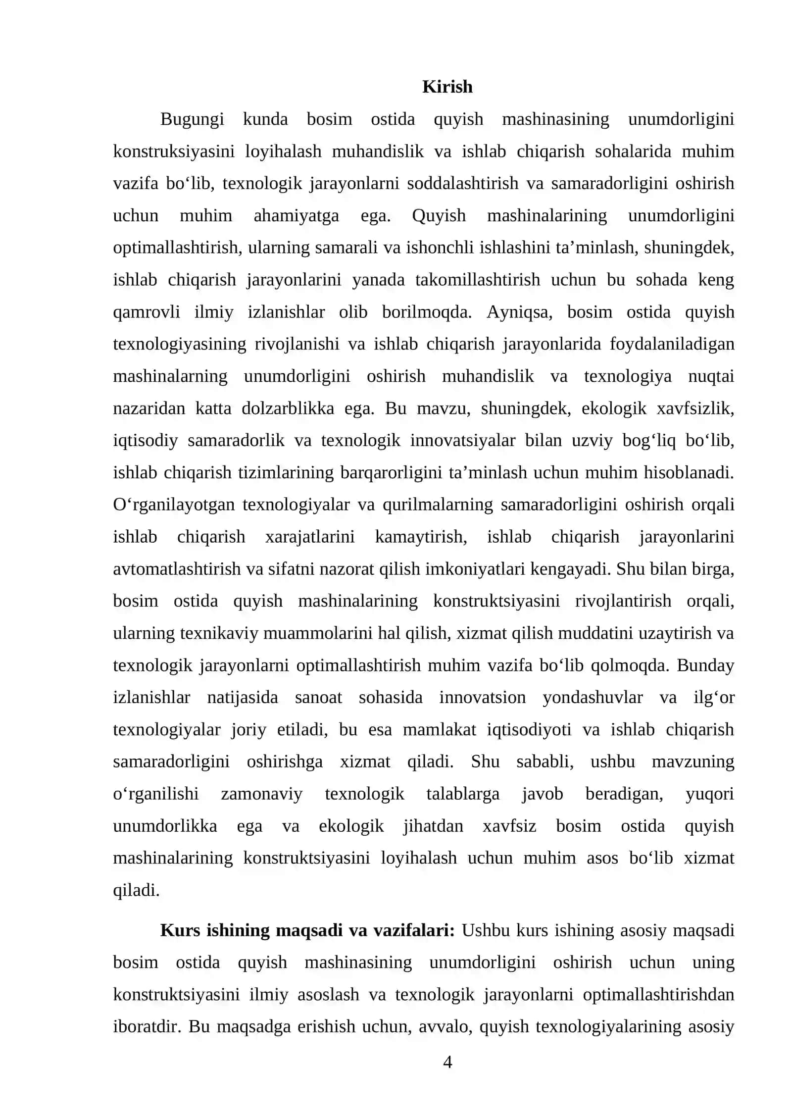 BOSIM OSTIDA QUYISH MASHINASINING UNUMDORLIGINI KONSTRUKSIYASINI LOYIHALASH 4