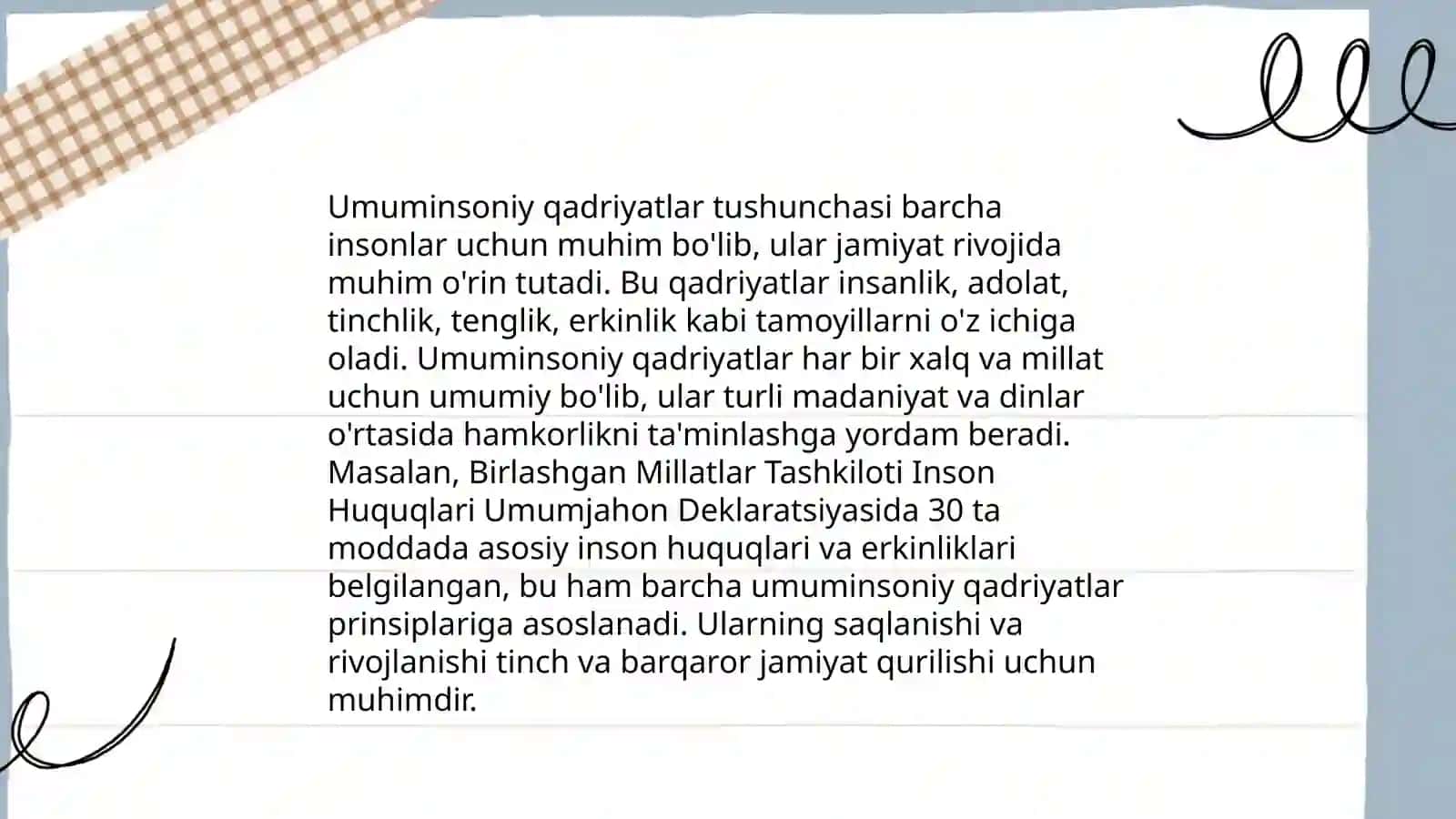 Milliy va umuminsoniy qadriyatlar dialektikasi by Abdirasulova Mushtariy 4