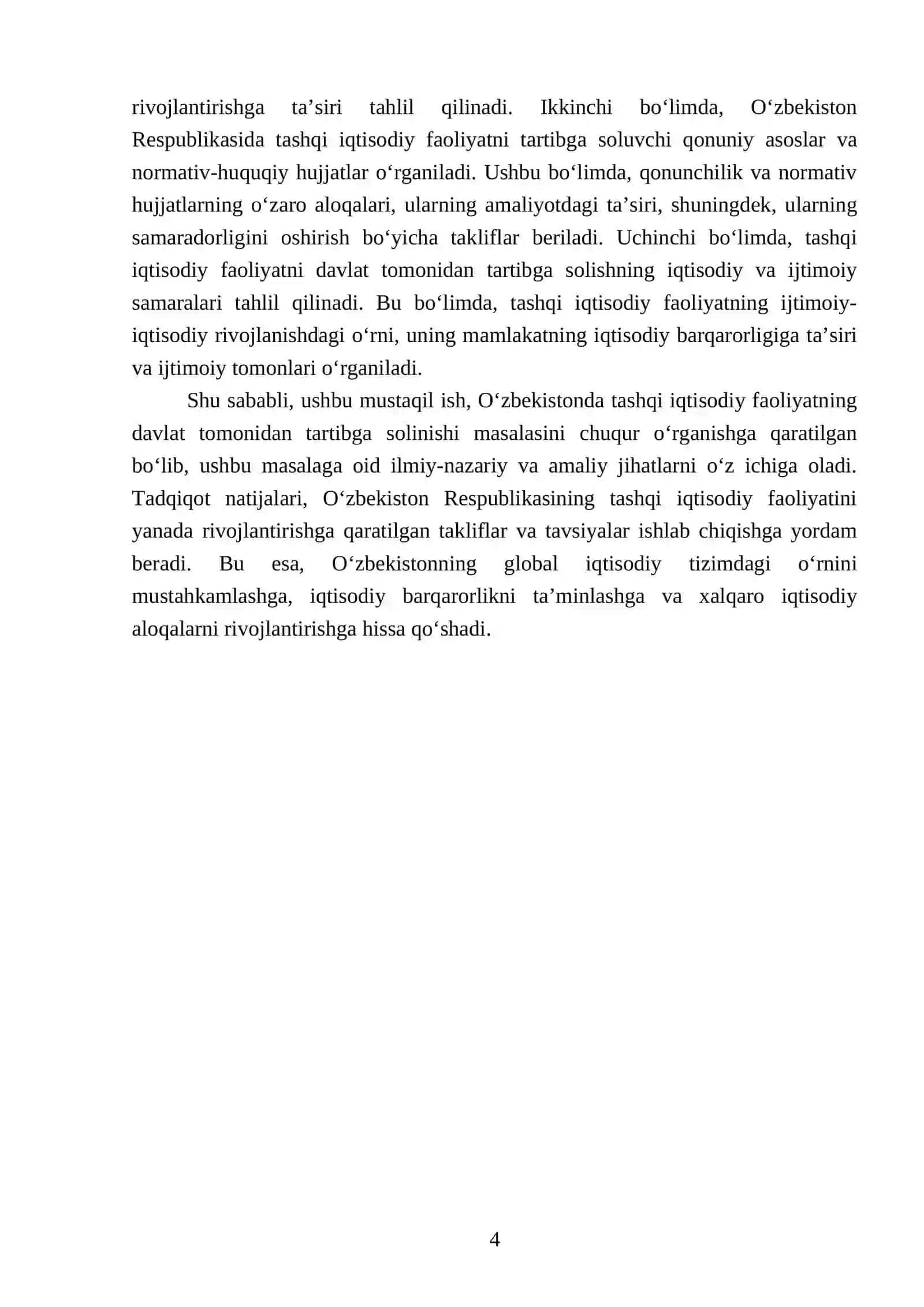 Oʻzbrkistonda tashqi iqtisodiy faoliyatning davlat tomonidan tartibga solinishi 4