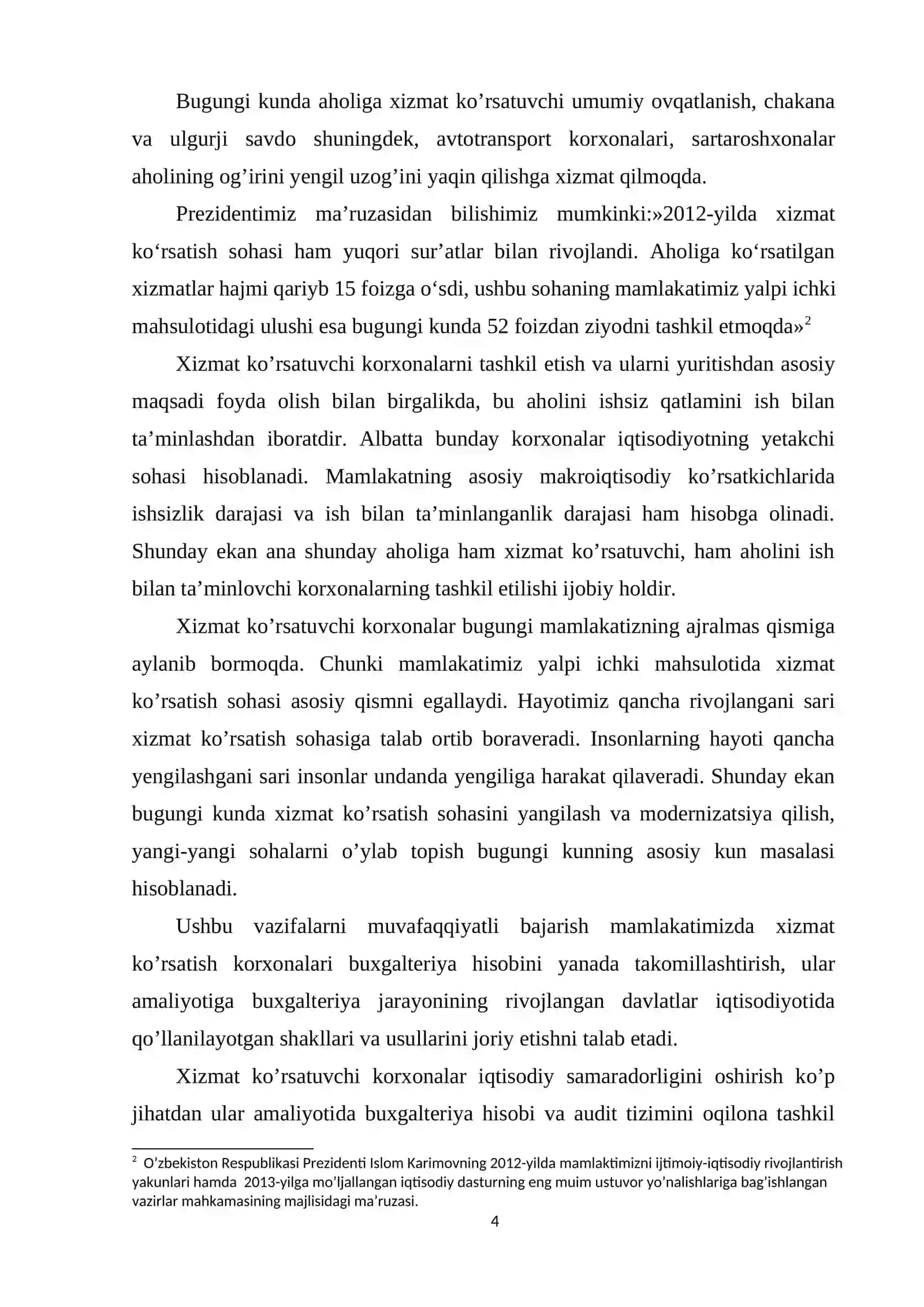 Xizmat ko’rsatuvchi korxonalarda buxgalteriya hisobi va auditning xususiyatlari 4