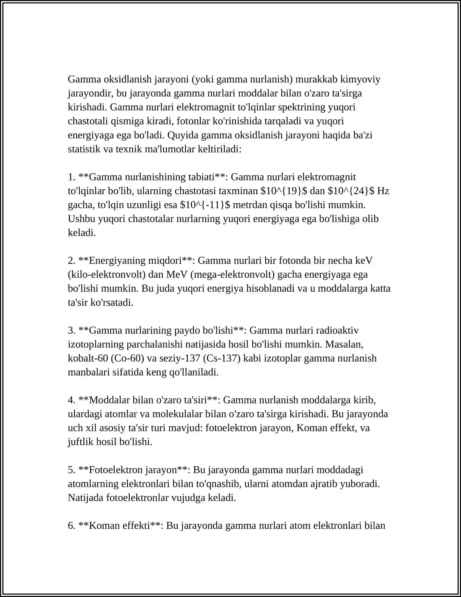 YOGʻ KISLOTALARINI GAMMA OKSIDLANISHI, AHAMIYATI VA BUZILISHI 4