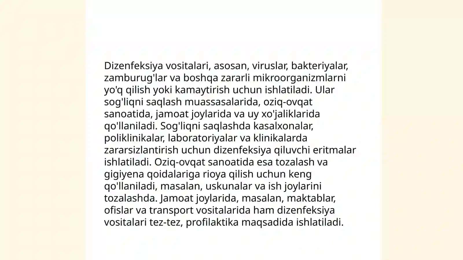 Dizenfeksiya vositalari haqida tushuncha 4